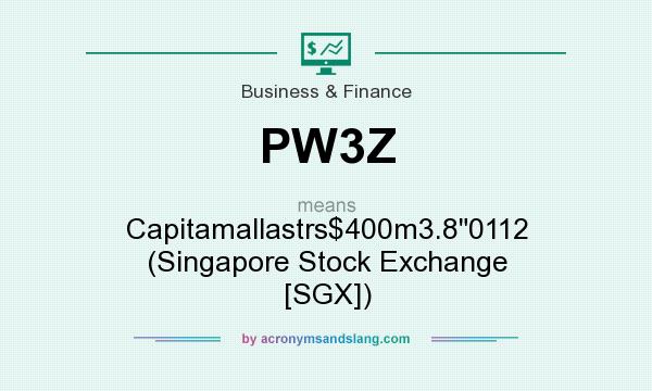 What does PW3Z mean? It stands for Capitamallastrs$400m3.8