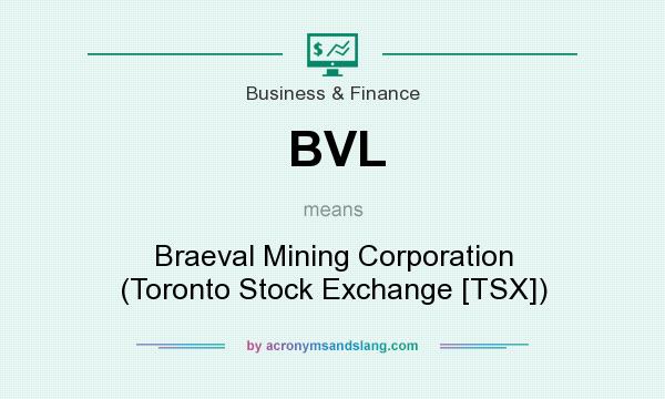 What does BVL mean? It stands for Braeval Mining Corporation (Toronto Stock Exchange [TSX])