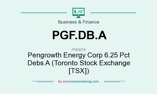 What does PGF.DB.A mean? It stands for Pengrowth Energy Corp 6.25 Pct Debs A (Toronto Stock Exchange [TSX])