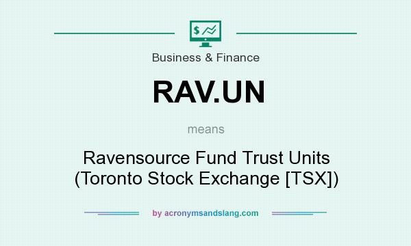 What does RAV.UN mean? It stands for Ravensource Fund Trust Units (Toronto Stock Exchange [TSX])