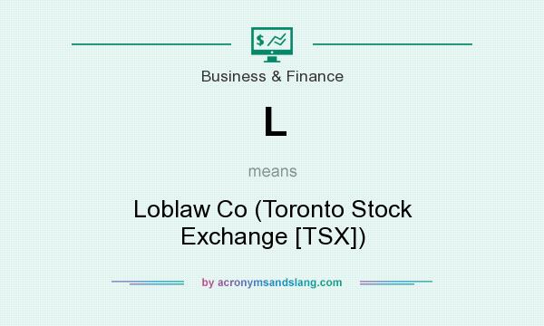 What does L mean? It stands for Loblaw Co (Toronto Stock Exchange [TSX])