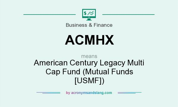 What does ACMHX mean? It stands for American Century Legacy Multi Cap Fund (Mutual Funds [USMF])