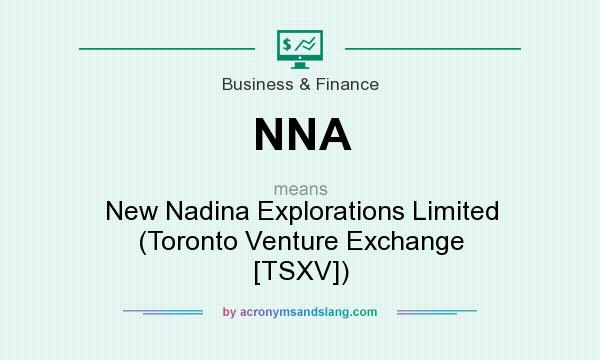 What does NNA mean? It stands for New Nadina Explorations Limited (Toronto Venture Exchange [TSXV])