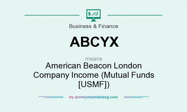 What does ABCYX mean? It stands for American Beacon London Company Income (Mutual Funds [USMF])