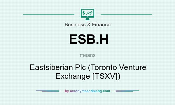 What does ESB.H mean? It stands for Eastsiberian Plc (Toronto Venture Exchange [TSXV])