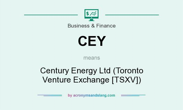 What does CEY mean? It stands for Century Energy Ltd (Toronto Venture Exchange [TSXV])