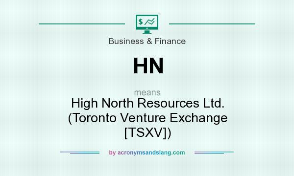 What does HN mean? It stands for High North Resources Ltd. (Toronto Venture Exchange [TSXV])