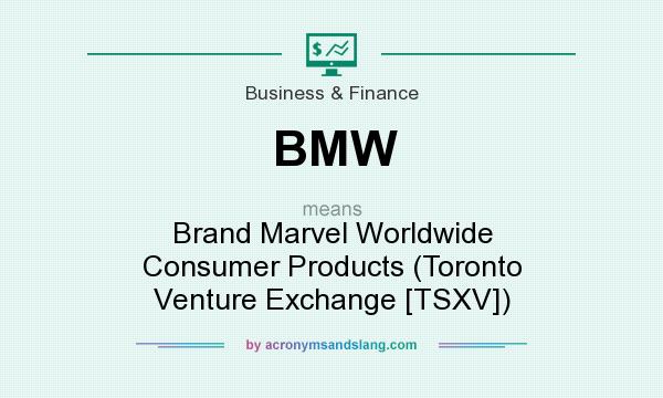 What does BMW mean? It stands for Brand Marvel Worldwide Consumer Products (Toronto Venture Exchange [TSXV])