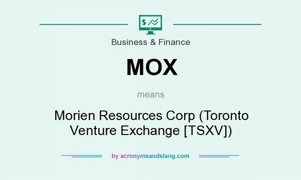 What does MOX mean? It stands for Morien Resources Corp (Toronto Venture Exchange [TSXV])