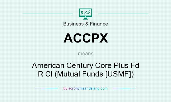 What does ACCPX mean? It stands for American Century Core Plus Fd R Cl (Mutual Funds [USMF])