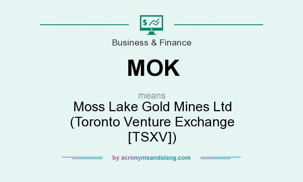 What does MOK mean? It stands for Moss Lake Gold Mines Ltd (Toronto Venture Exchange [TSXV])