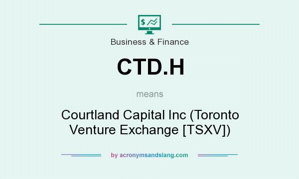 What does CTD.H mean? It stands for Courtland Capital Inc (Toronto Venture Exchange [TSXV])