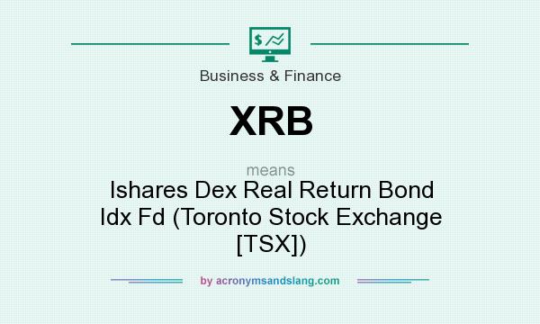 What does XRB mean? It stands for Ishares Dex Real Return Bond Idx Fd (Toronto Stock Exchange [TSX])