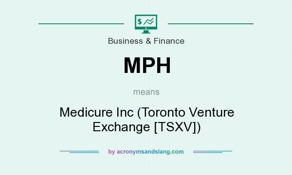 What does MPH mean? It stands for Medicure Inc (Toronto Venture Exchange [TSXV])