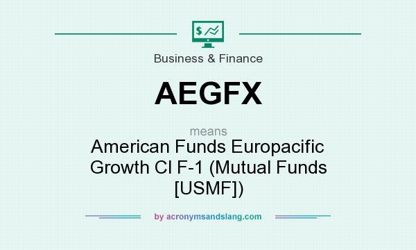 What does AEGFX mean? It stands for American Funds Europacific Growth Cl F-1 (Mutual Funds [USMF])