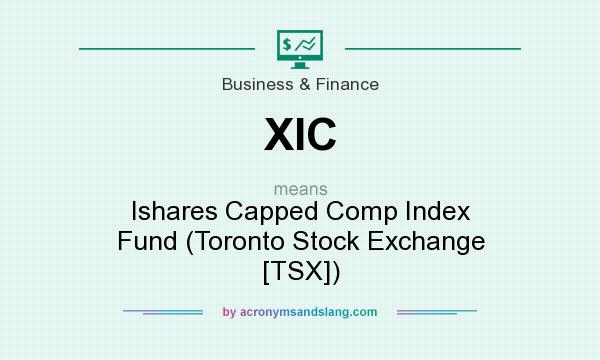 What does XIC mean? It stands for Ishares Capped Comp Index Fund (Toronto Stock Exchange [TSX])