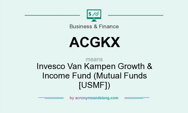 What does ACGKX mean? It stands for Invesco Van Kampen Growth & Income Fund (Mutual Funds [USMF])