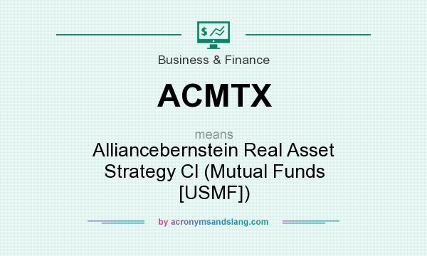 What does ACMTX mean? It stands for Alliancebernstein Real Asset Strategy Cl (Mutual Funds [USMF])