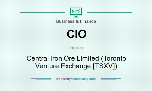 What does CIO mean? It stands for Central Iron Ore Limited (Toronto Venture Exchange [TSXV])