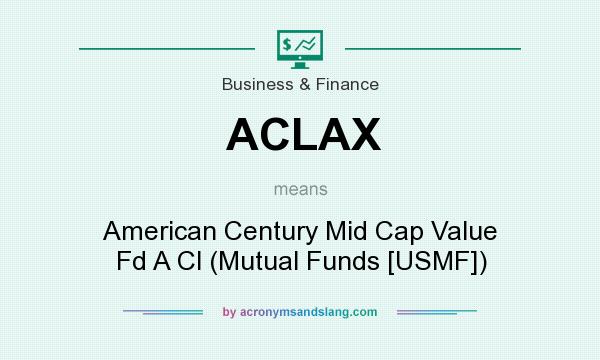 What does ACLAX mean? It stands for American Century Mid Cap Value Fd A Cl (Mutual Funds [USMF])