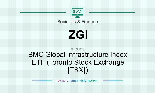 What does ZGI mean? It stands for BMO Global Infrastructure Index ETF (Toronto Stock Exchange [TSX])