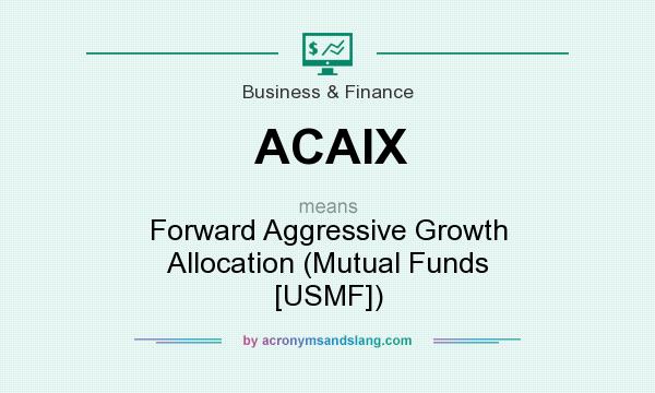 What does ACAIX mean? It stands for Forward Aggressive Growth Allocation (Mutual Funds [USMF])