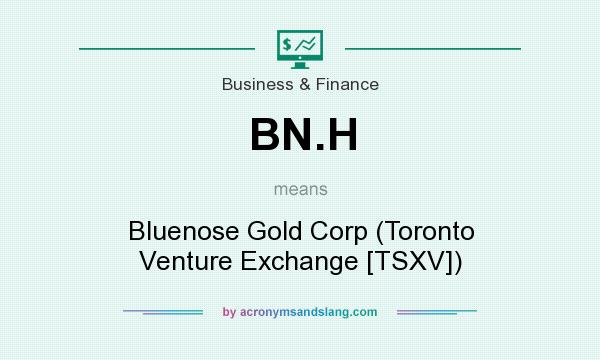 What does BN.H mean? It stands for Bluenose Gold Corp (Toronto Venture Exchange [TSXV])