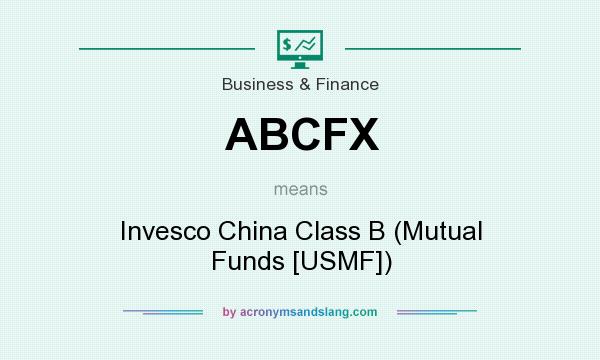 What does ABCFX mean? It stands for Invesco China Class B (Mutual Funds [USMF])
