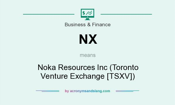 What does NX mean? It stands for Noka Resources Inc (Toronto Venture Exchange [TSXV])