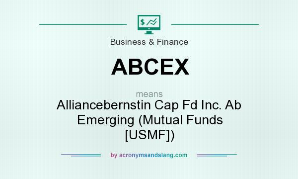 What does ABCEX mean? It stands for Alliancebernstin Cap Fd Inc. Ab Emerging (Mutual Funds [USMF])