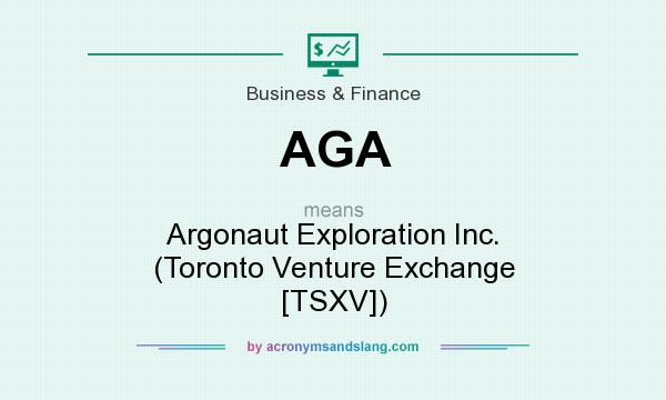 What does AGA mean? It stands for Argonaut Exploration Inc. (Toronto Venture Exchange [TSXV])
