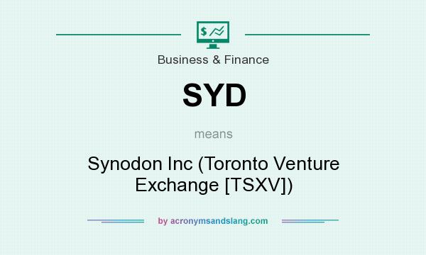 What does SYD mean? It stands for Synodon Inc (Toronto Venture Exchange [TSXV])