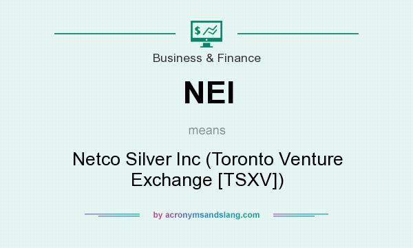 What does NEI mean? It stands for Netco Silver Inc (Toronto Venture Exchange [TSXV])