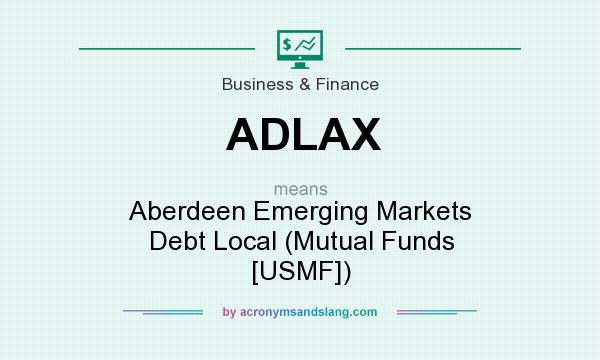 What does ADLAX mean? It stands for Aberdeen Emerging Markets Debt Local (Mutual Funds [USMF])