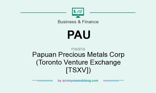 What does PAU mean? It stands for Papuan Precious Metals Corp (Toronto Venture Exchange [TSXV])