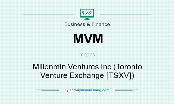 What does MVM mean? It stands for Millenmin Ventures Inc (Toronto Venture Exchange [TSXV])