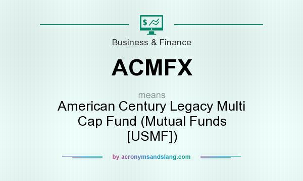 What does ACMFX mean? It stands for American Century Legacy Multi Cap Fund (Mutual Funds [USMF])