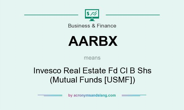 What does AARBX mean? It stands for Invesco Real Estate Fd Cl B Shs (Mutual Funds [USMF])