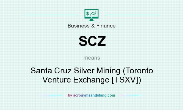 What does SCZ mean? It stands for Santa Cruz Silver Mining (Toronto Venture Exchange [TSXV])