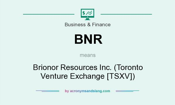 What does BNR mean? It stands for Brionor Resources Inc. (Toronto Venture Exchange [TSXV])