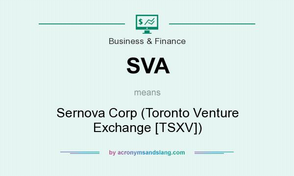 What does SVA mean? It stands for Sernova Corp (Toronto Venture Exchange [TSXV])