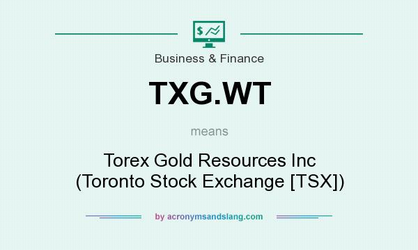 What does TXG.WT mean? It stands for Torex Gold Resources Inc (Toronto Stock Exchange [TSX])