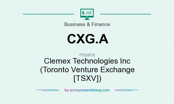 What does CXG.A mean? It stands for Clemex Technologies Inc (Toronto Venture Exchange [TSXV])