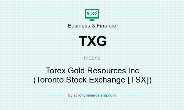 What does TXG mean? It stands for Torex Gold Resources Inc (Toronto Stock Exchange [TSX])