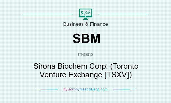 What does SBM mean? It stands for Sirona Biochem Corp. (Toronto Venture Exchange [TSXV])