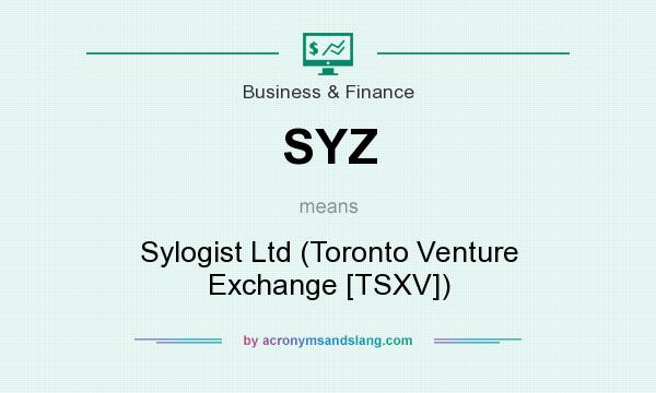What does SYZ mean? It stands for Sylogist Ltd (Toronto Venture Exchange [TSXV])
