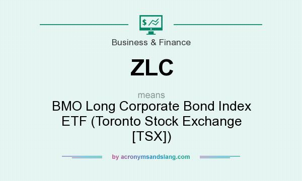What does ZLC mean? It stands for BMO Long Corporate Bond Index ETF (Toronto Stock Exchange [TSX])