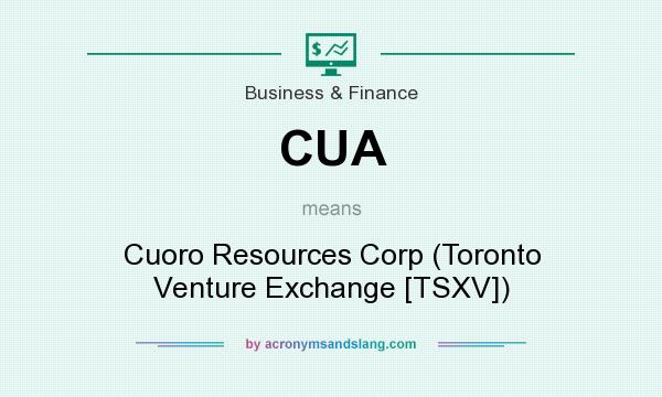 What does CUA mean? It stands for Cuoro Resources Corp (Toronto Venture Exchange [TSXV])