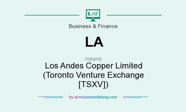 What does LA mean? It stands for Los Andes Copper Limited (Toronto Venture Exchange [TSXV])