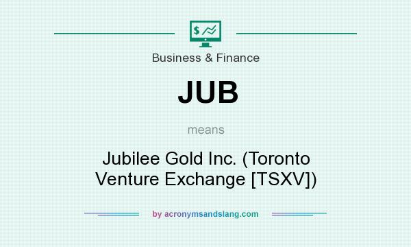 What does JUB mean? It stands for Jubilee Gold Inc. (Toronto Venture Exchange [TSXV])